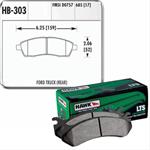 brake pads, rear, LTS