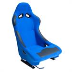 Sport seat 'BW' - Blue - Non-reclinable back-rest - incl. slides