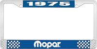 1975 MOPAR LICENSE PLATE FRAME - BLUE