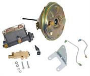 Brake Booster with Master Cylinder, Natural/Cadmium Plated, 11 in. Diameter