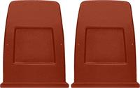 Red ABS Bucket Seat Back Panels
