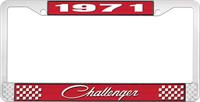 nummerplåtshållare 1971 challenger - röd