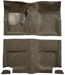 1965-68 Mustang Fastback Passenger Area Loop Floor Carpet Set without Fold Downs - Parchment