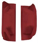 bagagematta med 2st bensintankar - 2-Piece Wheel Well - Loop Carpet Kit - Red