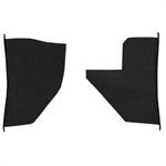 1955-59 Chevrolet/GMC Truck	 Carpet Kick Panel Inserts	 w/o Cardboard Backing	 Loop	 Black