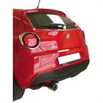 100% RVS Sportuitlaat passend voor Alfa Romeo Mito 1.4TB MultiAir (135pk) 2010- 102mm