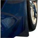 Stainless Steel Front Mud Guards With Carbon Fiber Wrap