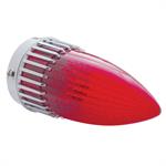 Taillight Assembly, Incandescent, Chrome Housing, Red Lens