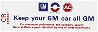 decal air cleaner "Keep Your GM All GM"