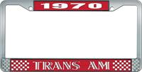 nummerplåtshållare, 1970 TRANS AM STYLE 1 röd