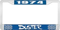 nummerplåtshållare, 1974 DUSTER - blå