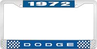 nummerplåtshållare 1972 dodge - blå