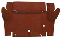 1965-66 Mustang Convertible Loop Carpet Trunk Floor Mat - Emberglow