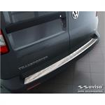 Stainless Steel Rear bumper protector suitable for VW Transporter T5 2003-2015 (all) & T6 2015- / FL 2019- (with rear doors) 'XL' 'Ribs'