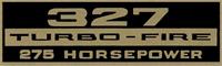 decal 327 TURBO FIRE 275-HP
