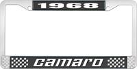 1968 CAMARO LICENSE PLATE FRAME STYLE 2 BLACK