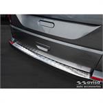 Stainless Steel Rear bumper protector suitable for Volkswagen Caravelle T6 2015- & FL 2019- (with rear hatch) 'Ribs'