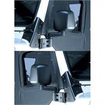 Mirrors, Replacement, Plastic, Black, Jeep, Pair