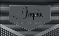Black Vintage Floor Mat Set With Impala Super Sport Script