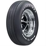 Tire, Firestone Wide Oval, F60-15, Radial, Solid White Letters