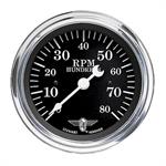 tachometer 3 3/8" 0-8000 rpm