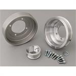 Pulley Kit, Billet aluminum, Serpentine