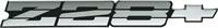 Emblem, Rear, Charcoal, Z/28 Logo, Chevy, Each