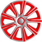 Set J-Tec wheel covers Veron 13-inch silver/red/carbon-look