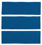 1964-68 Mustang Fastback 3 Piece Fold Down Nylon Loop Carpet Set - Medium Blue