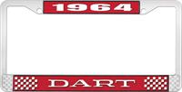 1964 DART LICENSE PLATE FRAME - RED