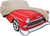 1955 CHEVROLET SOFTSHIELD FLANNEL CAR COVER - 2 & 4 DOOR WAGONS  - TAN