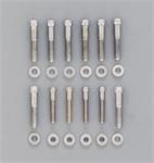 Intake Manifold Bolts, Steel, Hex Head, Washers, Use On RPM Air-Gap Intake Manifold Only, Ford, 351C, Kit