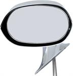 1973-74 Mopar B-Body Remote Outer Door Mirror; LH ; Chrome (drivers side)