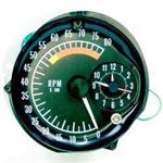 Tachometer, With Clock, 5700 RPM Redline