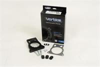 Throttle Body Spacer, Vortice, Nylon Composite, Black, 1.0 in. Thick, 3 Bolt, Chevy, GMC, 4.8, 5.3, 6.0L