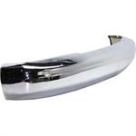 Bumper, Replacement, Front, Stock Style, Steel, Chrome