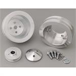 Pulley Kit, Billet aluminum, V-belt