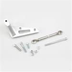Air Conditioning Bracket, Aluminum, Clear Powdercoated, Sanden 508, Chevy, Small Block, Kit