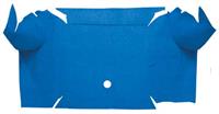 1967-68 Mustang Convertible Nylon Loop Carpet Trunk  Mat - Medium Blue