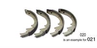 51-58 Brake shoe, front, axleset (& 65 Mal SS 396 f&r)