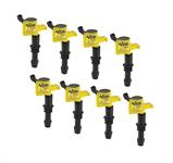 Ignition Coils, Super Coil, Epoxy, Yellow, Ford, Modular, Early 3-Valve