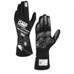 SPORT GLOVES FIA 8856-2018 MY2025 BLACK / WHITE SZ. M