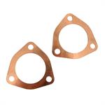 Collector Gaskets, 3-bolt Flange, Copper, 0.062 in. Thick, 2.500 in. I.D., Pair