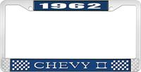 nummerplåtshållare, 1962 CHEVY II blå