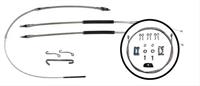 Parking Brake Cable, Steel, Rear