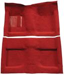 1964 Mustang Convertible Passenger Area Nylon Loop Floor Carpet Set with Mass Backing - Red