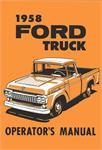 1958 Ford Truck Owners Manual