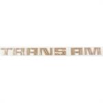 Trans AM Gold fender Trans AM Pontiac Decal