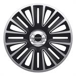 Set wheel covers Quadro Pro 13-inch silver/black + chrome ring