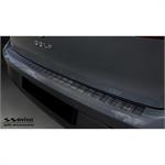 Black Stainless Steel Rear bumper protector suitable for Volkswagen Golf VIII HB 5-doors 2020- 'Ribs'